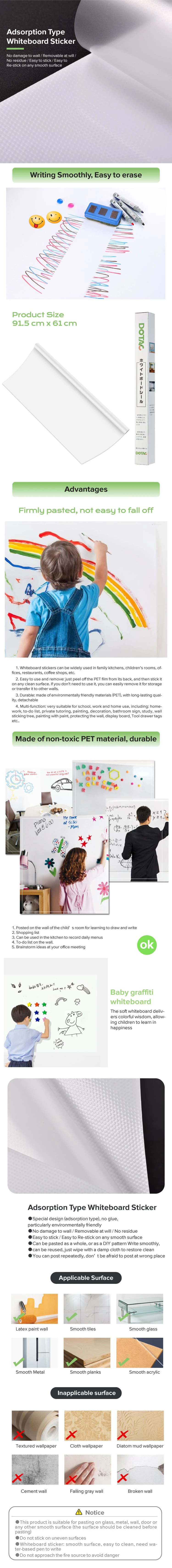 Classroom Whiteboard Dry Erase Board Whiteboard Stickers