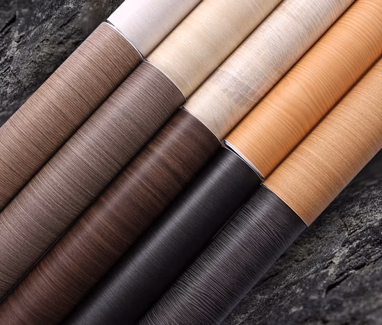 Autocollant de rénovation de meubles de film de texture en métal de papier peint auto-adhésif balayé d'or et d'argent