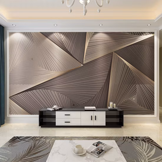 Papier peint auto-adhésif de PVC de vinyle d'autocollant de mur de pièce de chambre à coucher pour des murs