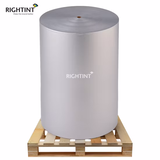 Prix ​​bon marché oem LABEL Rightint étiquettes auto-adhésives papel metalizado feuille d'aluminium PA2005PT49