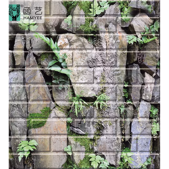 Approvisionnement d'usine papier peint adhésif vinyle brique 3D mousse papier peint autocollant mural décoration